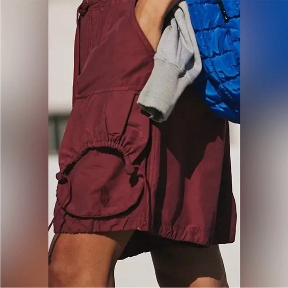 FP Movement by Free People Cargo Shorts in Burgundy - Picture 5 of 10